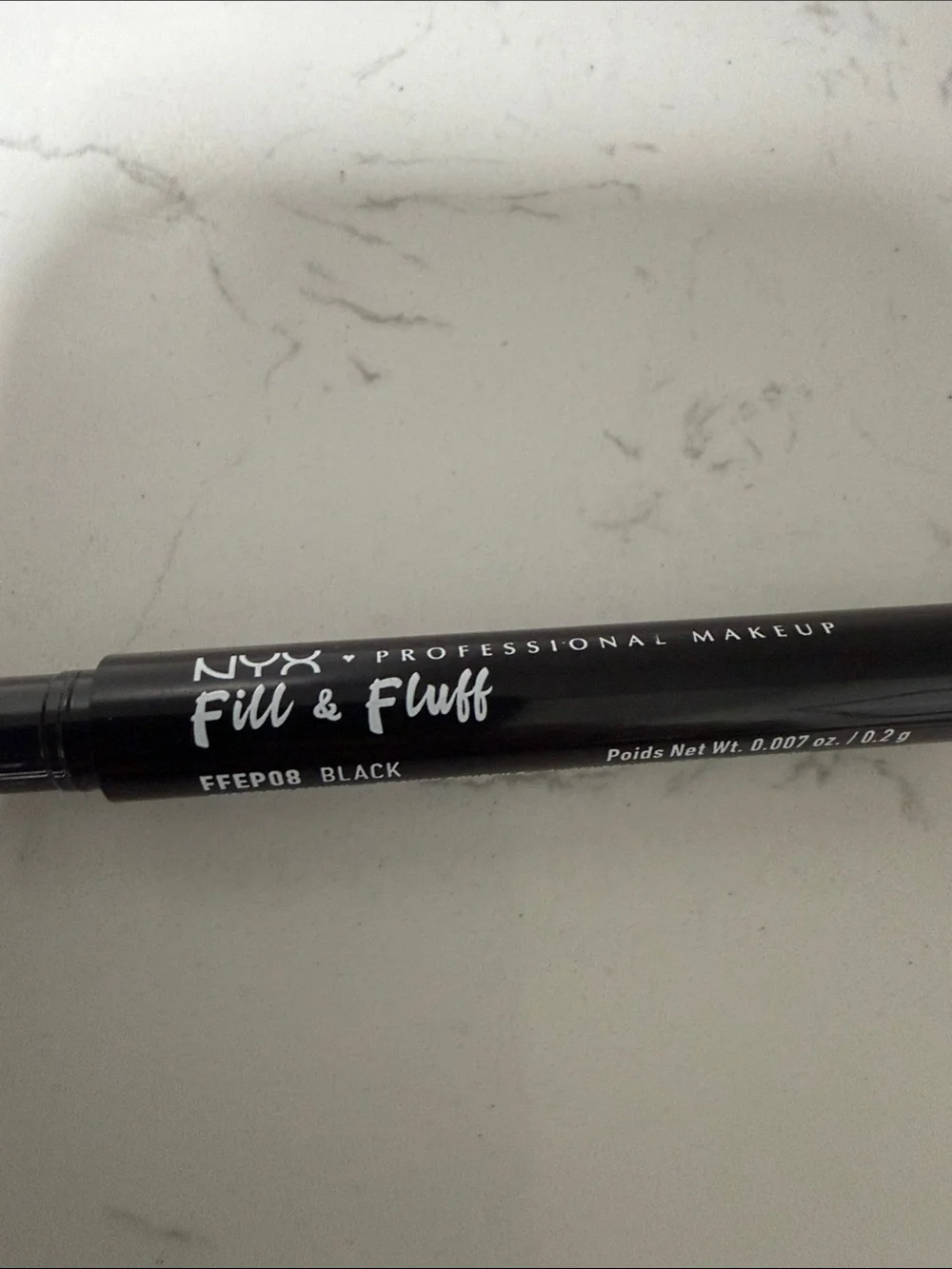 NEW W/O BOX NYX Professional Makeup Fill & Fluff Brow Pencil - Black
